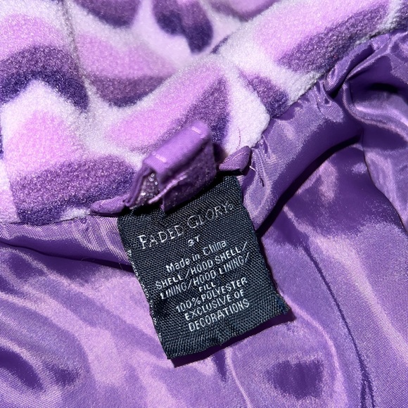 Toddler girls purple coat - Picture 3 of 3